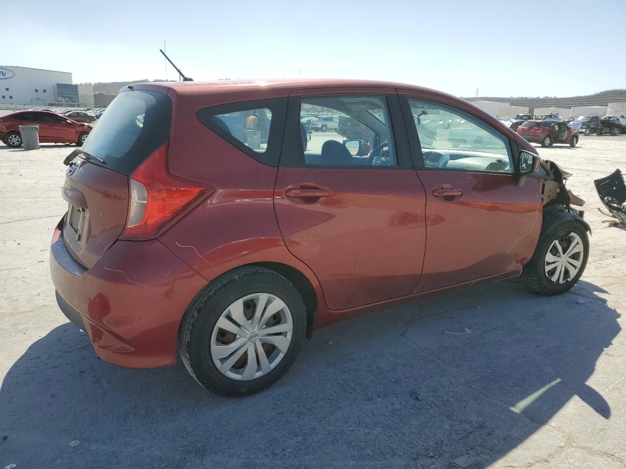 2017 Nissan Versa VIN 3N1CE2CPXHL374605 Copart auction photo, front end / rear end damage thumbnail 3