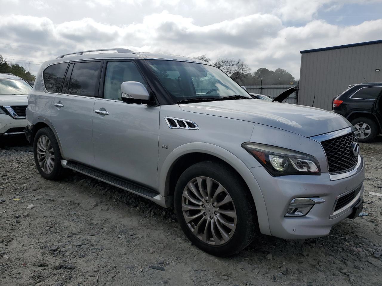 2017 Infiniti QX80 VIN JN8AZ2NEXH9152406 Copart auction photo, rear end damage thumbnail 4