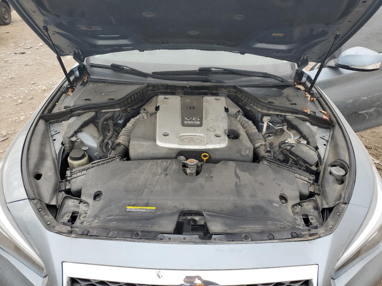 2015 Infiniti Q50 VIN JN1BV7AP7FM342984 Copart auction photo, side damage thumbnail 11