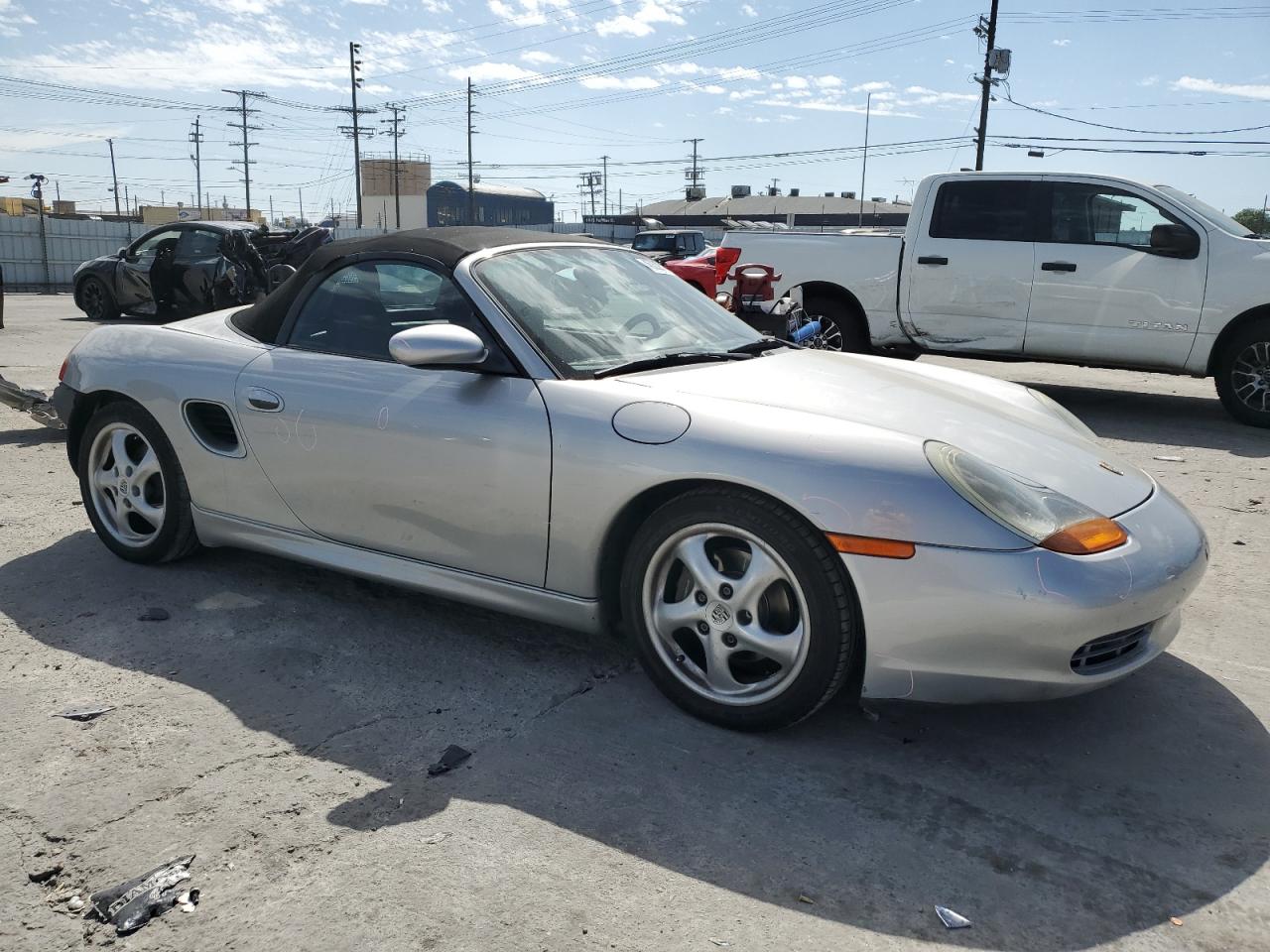 2000 Porsche Boxster VIN WP0CA2981YS620564 Copart auction photo, rear end damage thumbnail 4