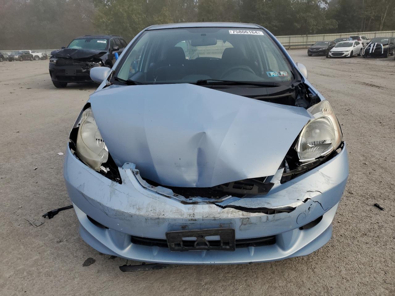 2009 Honda Fit VIN JHMGE88489S013228 Copart auction photo, front end damage thumbnail 5