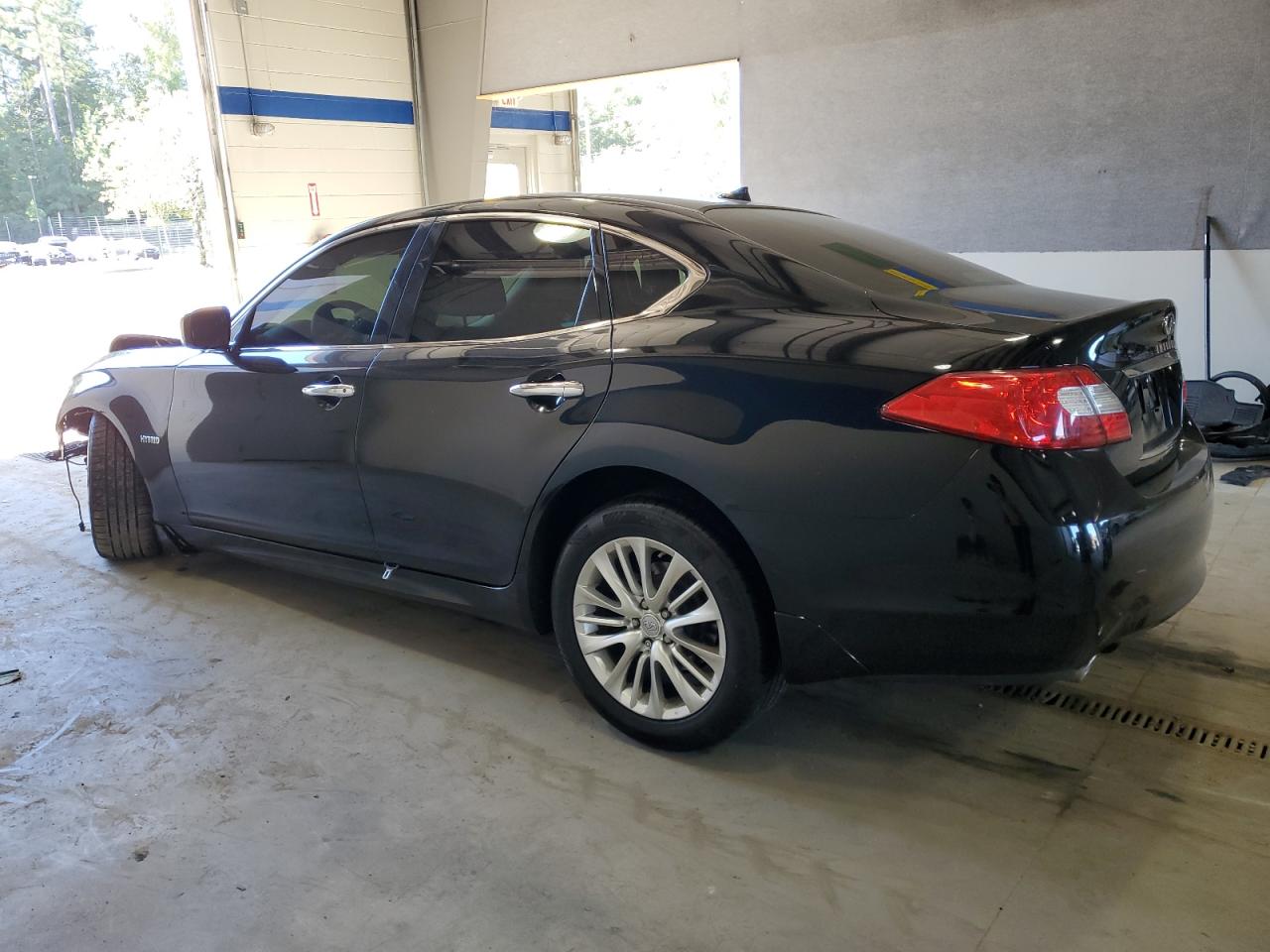 2012 Infiniti M VIN JN1EY1AP2CM910040 Copart auction photo, front end / undercarriage damage thumbnail 2