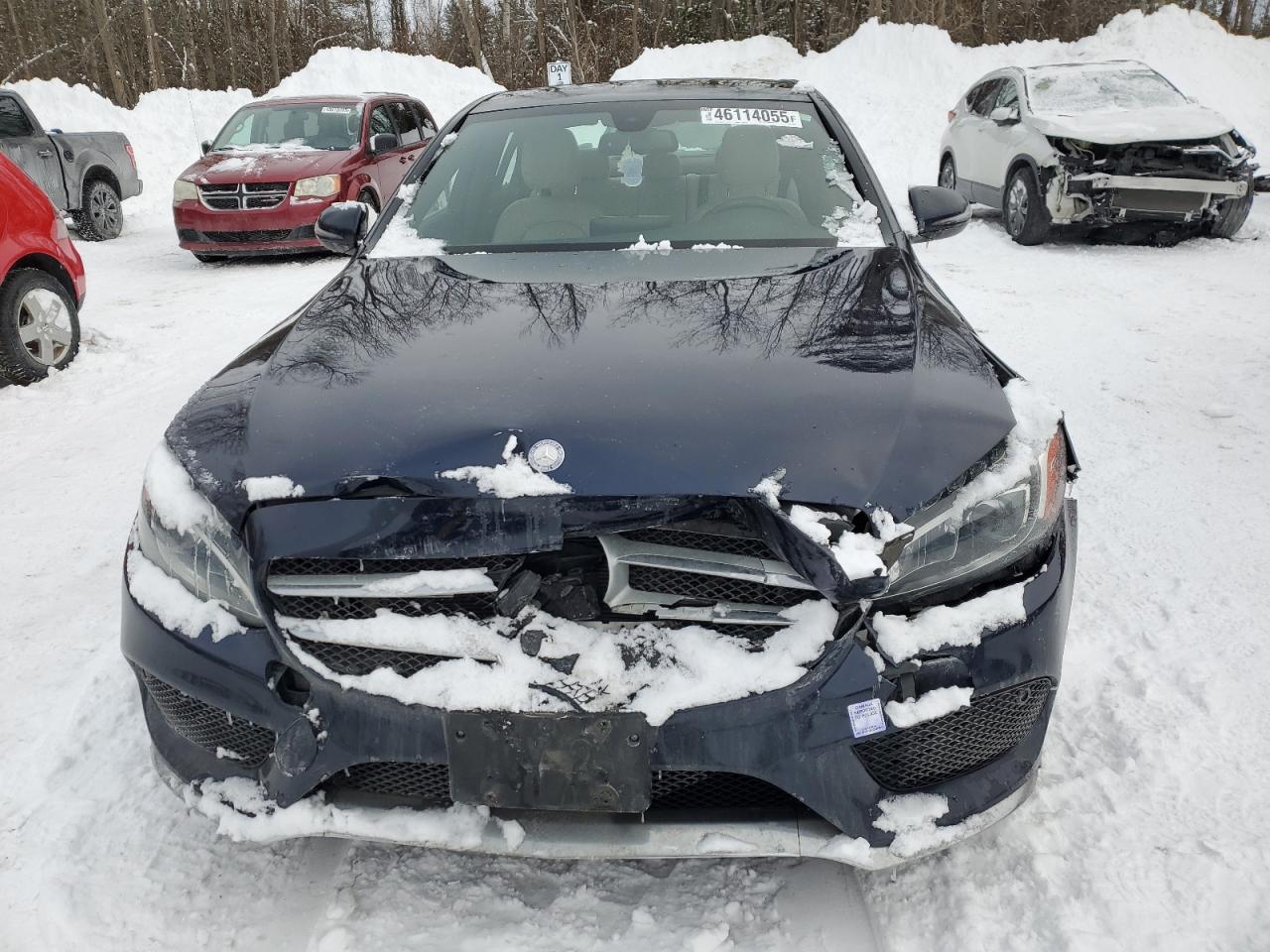 2016 Mercedes-Benz C-klasse VIN 55SWF4KB0GU141076 Copart auction photo, front end damage thumbnail 5