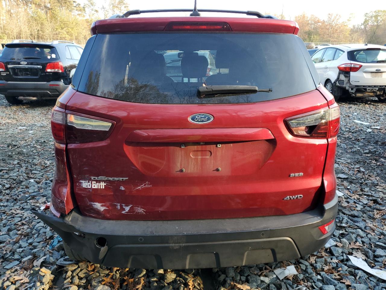 2018 Ford EcoSport VIN MAJ6P1CL8JC174244 Copart auction photo, rear end / minor dent/scratches damage thumbnail 6