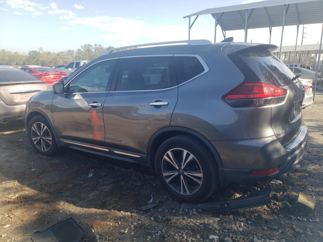 2017 Nissan Rogue VIN 5N1AT2MT3HC856197 Copart auction photo, undercarriage / front end damage thumbnail 2