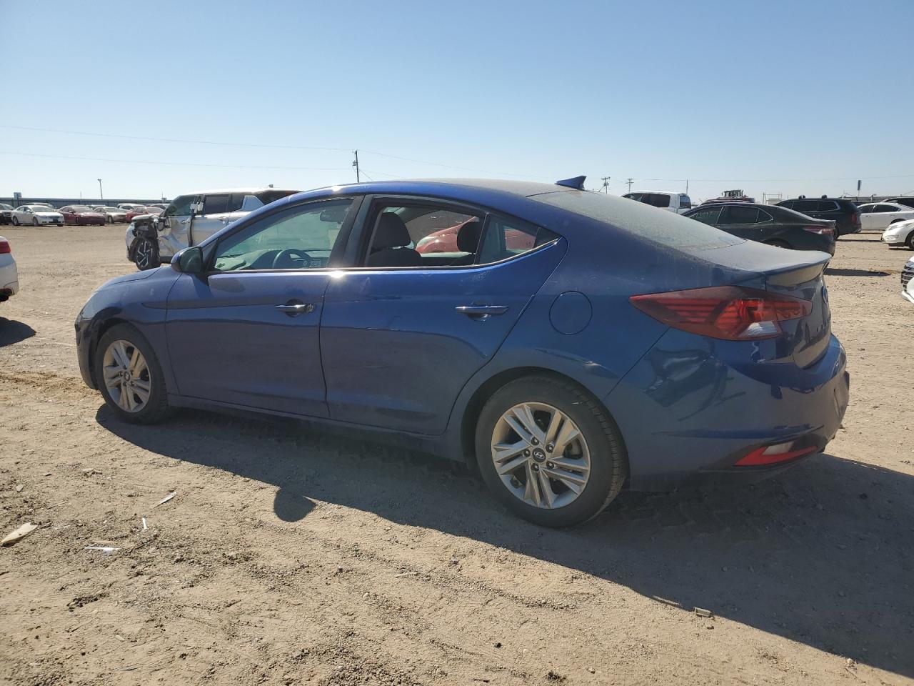2020 Hyundai Elantra VIN 5NPD84LFXLH501129 Copart auction photo, vandalism / rear end damage thumbnail 2