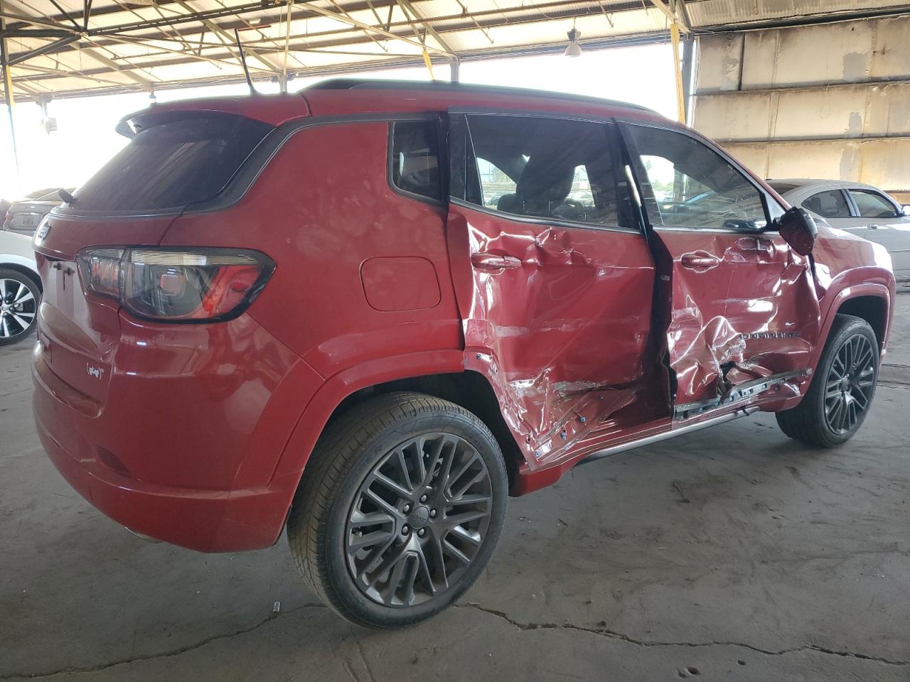 2022 Jeep Compass VIN 3C4NJDCB6NT131564 Copart auction photo, side damage thumbnail 3