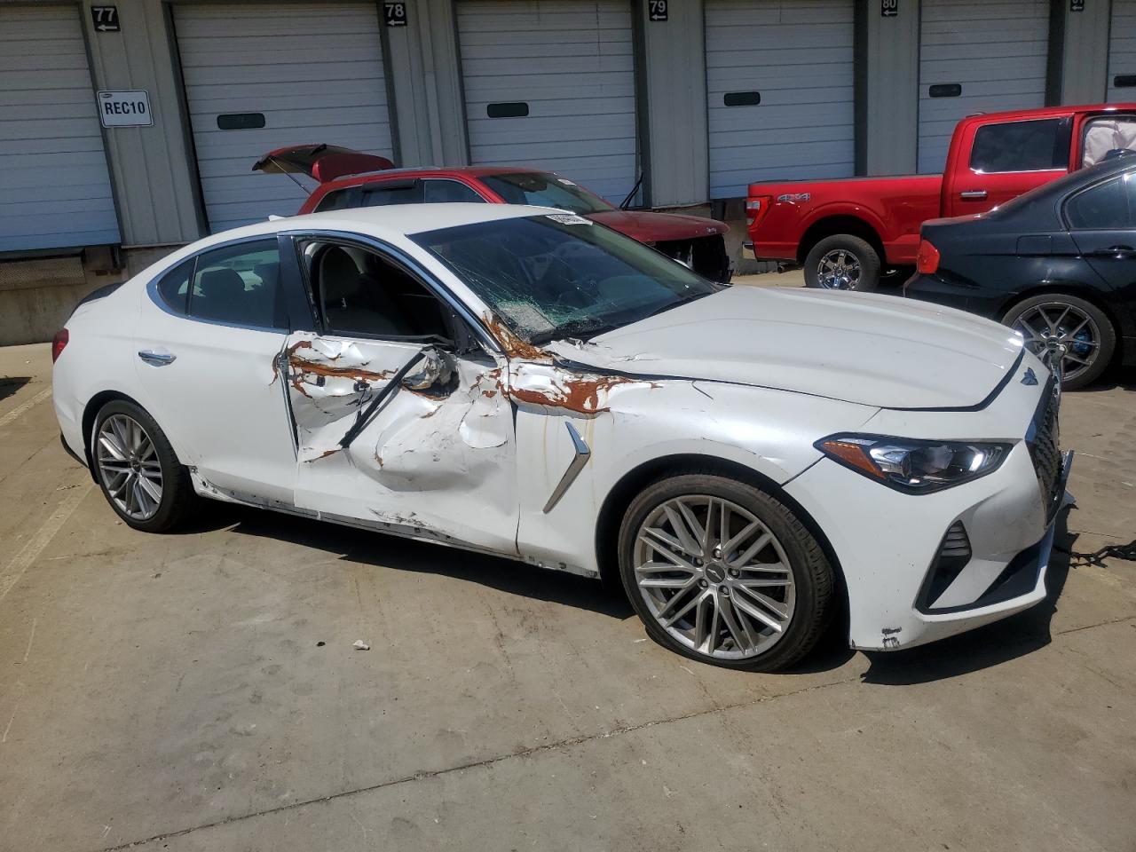 2020 Genesis G70 VIN KMTG64LA6LU062350 Copart auction photo, all over damage thumbnail 4
