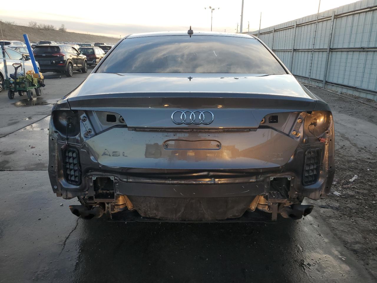 2015 Audi A8 VIN WAU32AFD9FN032185 Copart auction photo, rear end damage thumbnail 6