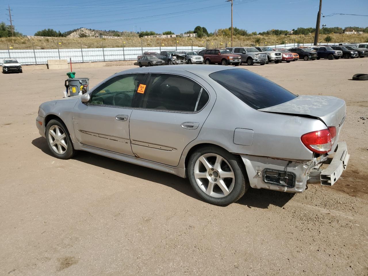 2002 Infiniti I VIN JNKDA31A02T015735 Copart auction photo, rear end / side damage thumbnail 2
