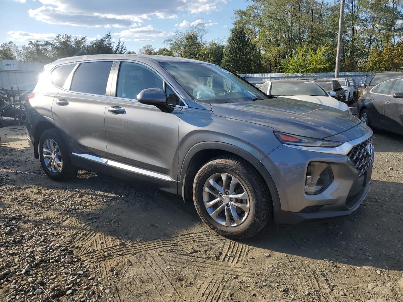 2019 Hyundai Santa Fe VIN 5NMS23AD9KH095747 Copart auction photo, front end damage thumbnail 4