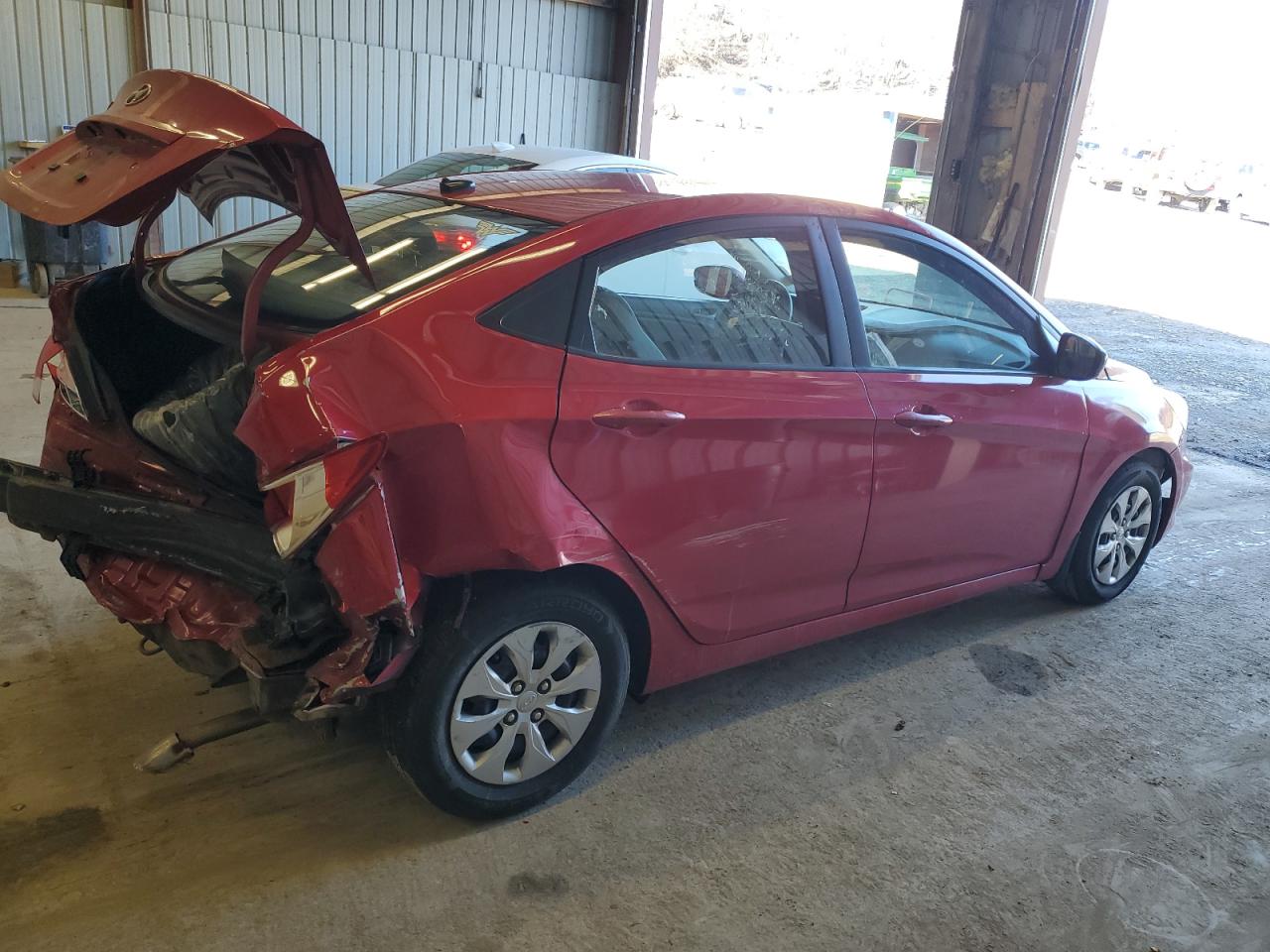 2016 Hyundai Accent VIN KMHCT4AE9GU027198 Copart auction photo, rear end damage thumbnail 3