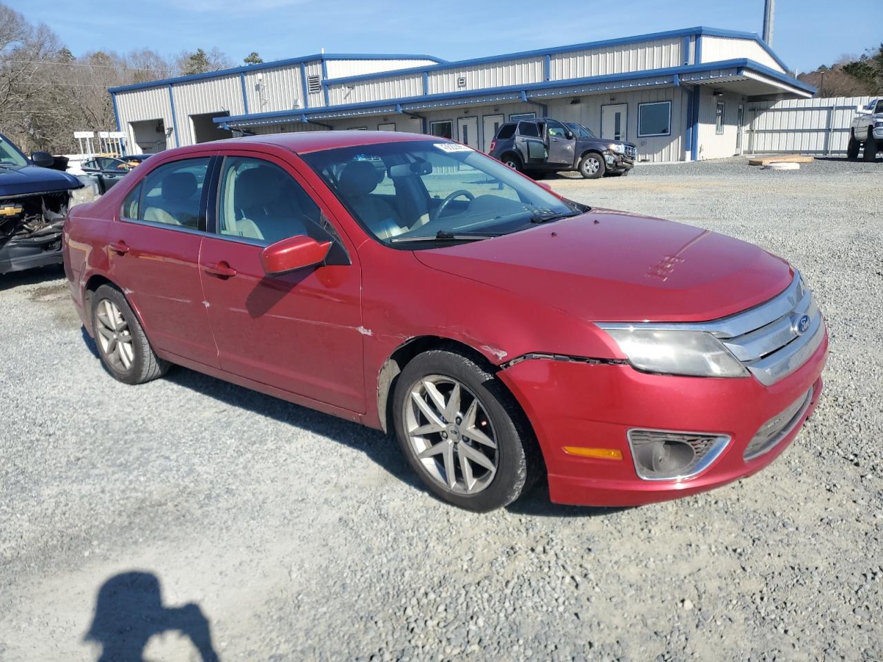 2012 Ford Fusion VIN 3FAHP0JG9CR201531 Copart auction photo, front end / side damage thumbnail 4