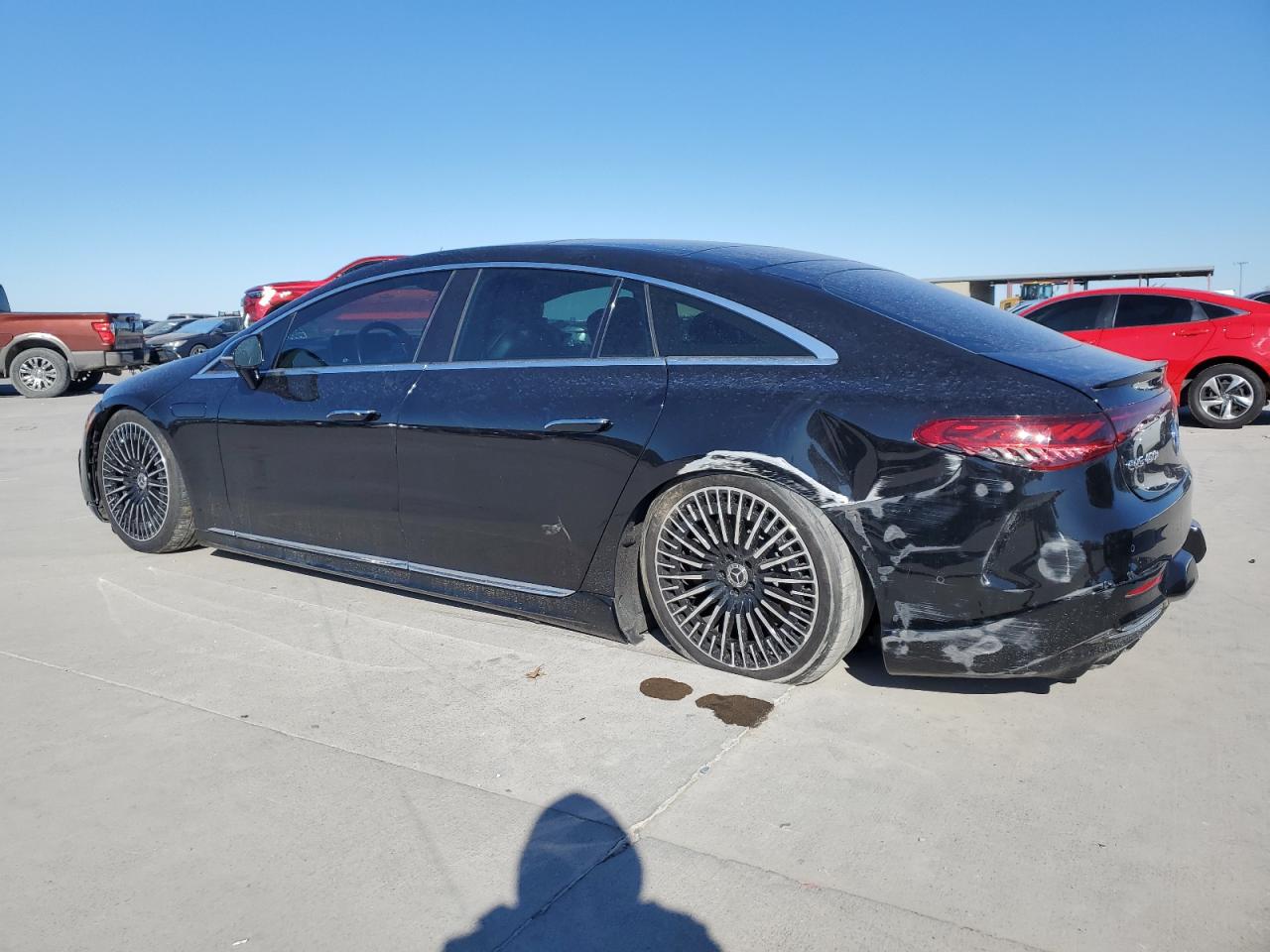 2022 Mercedes-Benz EQS VIN W1KCG2DB1NA005165 Copart auction photo, side damage thumbnail 2