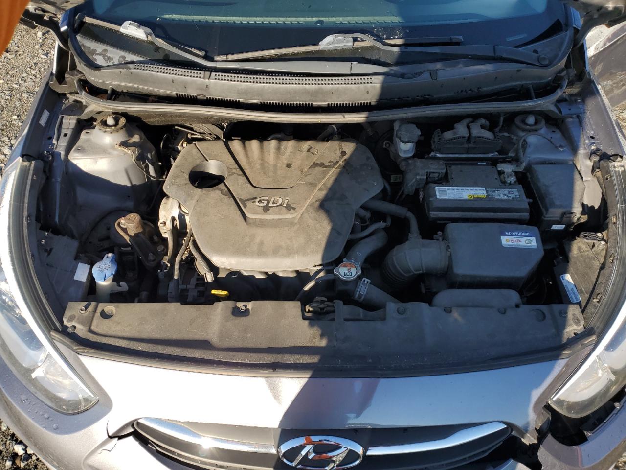 2017 Hyundai Accent VIN KMHCT4AE5HU233393 Copart auction photo, front end / side damage thumbnail 11