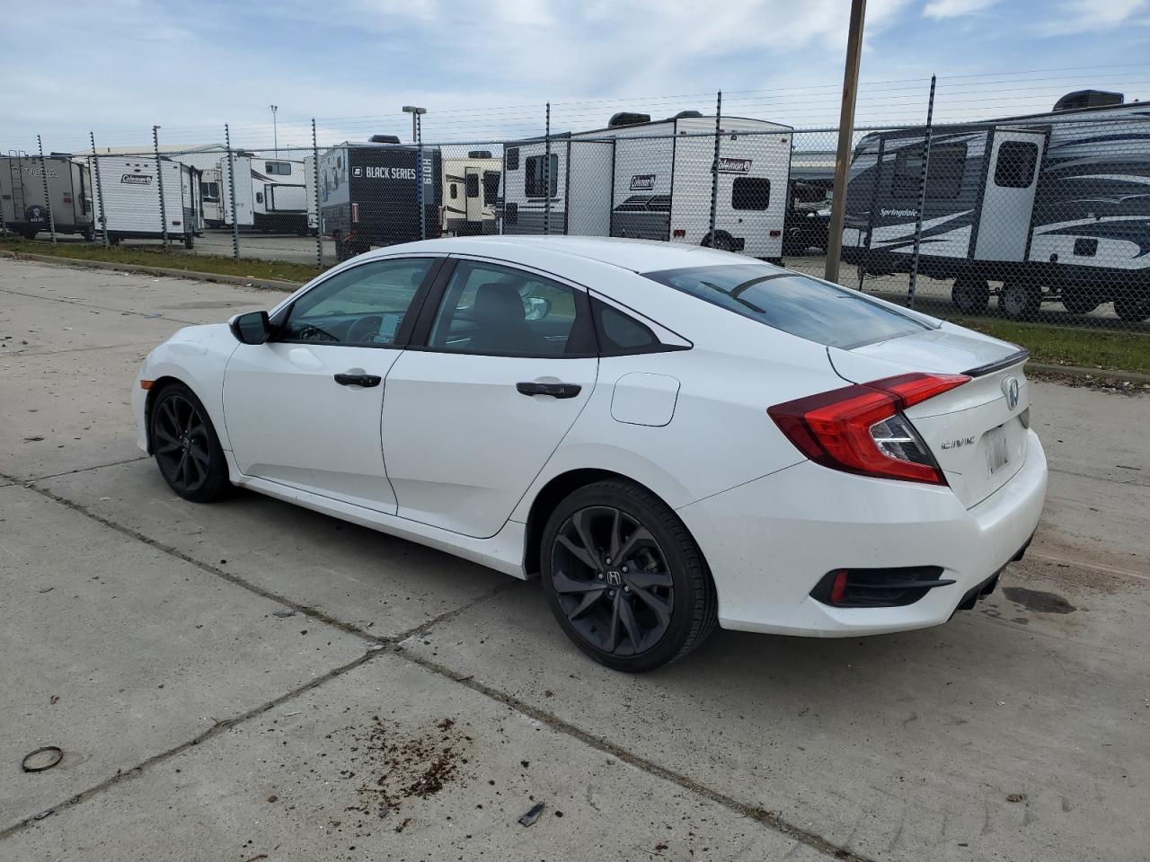 2020 Honda Civic VIN 19XFC2F86LE206154 Copart auction photo, front end damage thumbnail 2