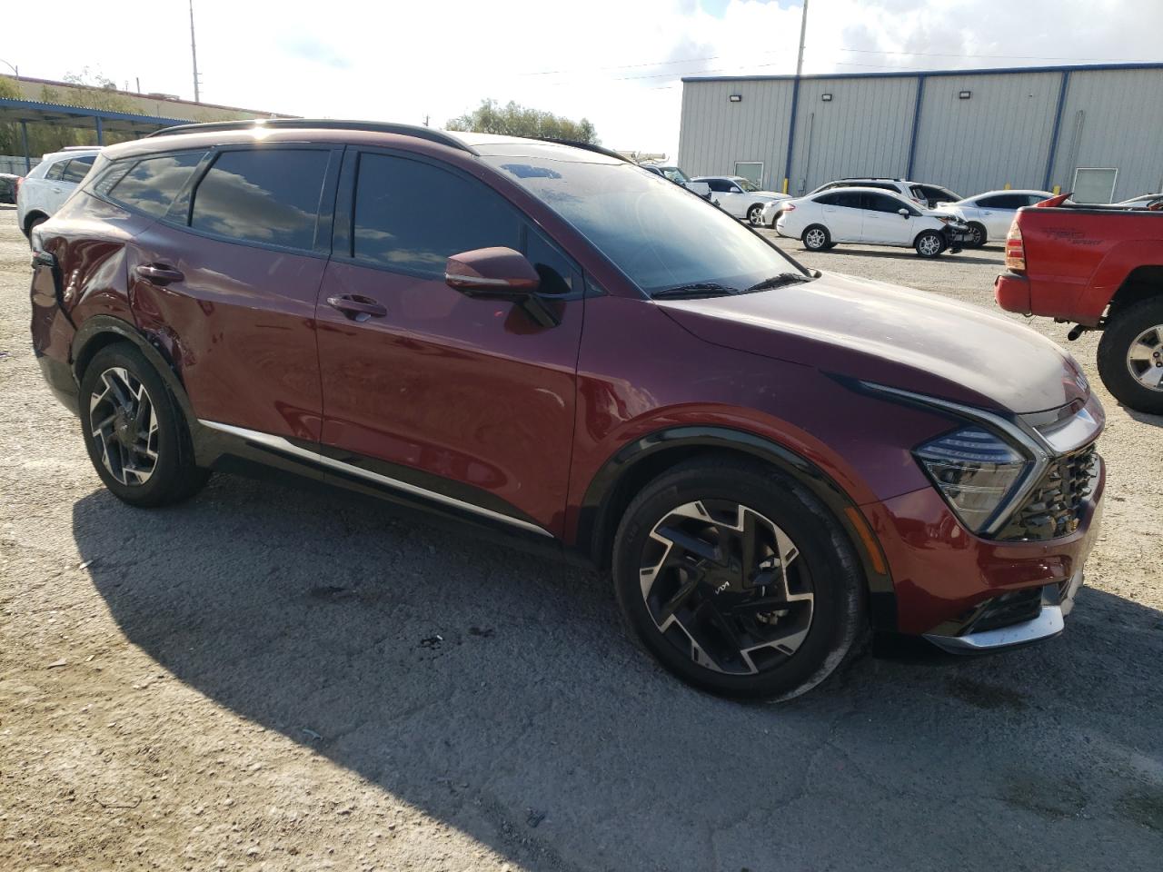 2023 KIA Sportage VIN 5XYK53AF2PG088987 Copart auction photo, rear end / side damage thumbnail 4