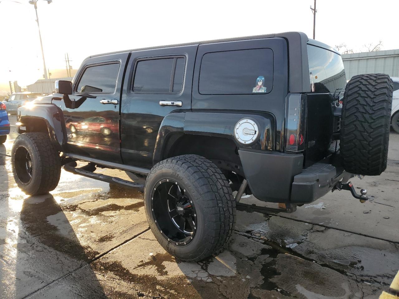 2008 Hummer H3 VIN 5GTEN13LX88116265 Copart auction photo, rear end damage thumbnail 2