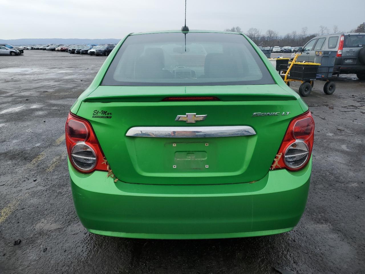 2015 Chevrolet Sonic VIN 1G1JC5SG1F4110469 Copart auction photo, side damage thumbnail 6