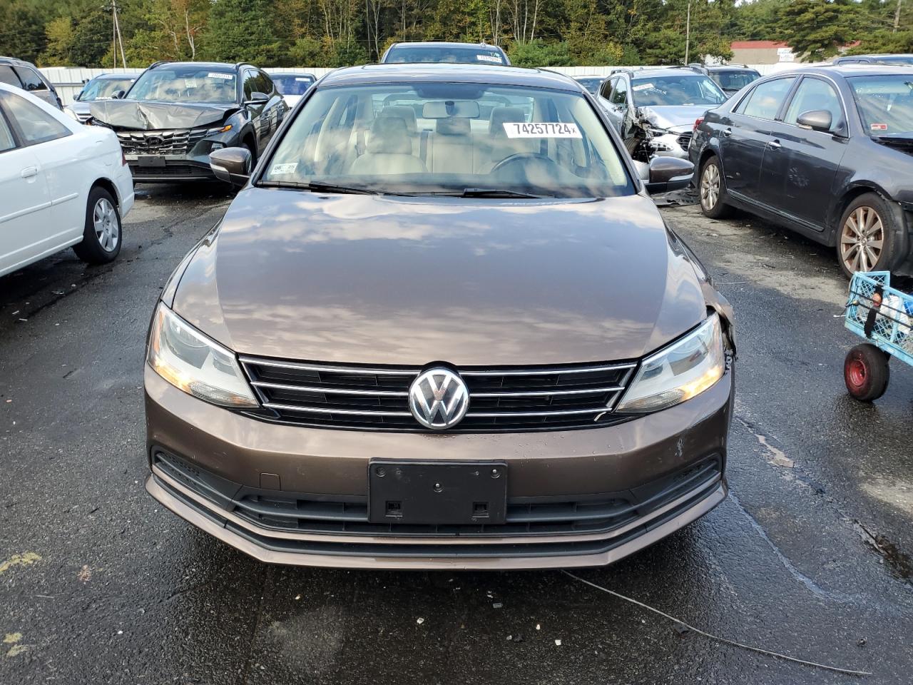 2015 Volkswagen Jetta VIN 3VWD17AJ3FM229404 Copart auction photo, all over damage thumbnail 5