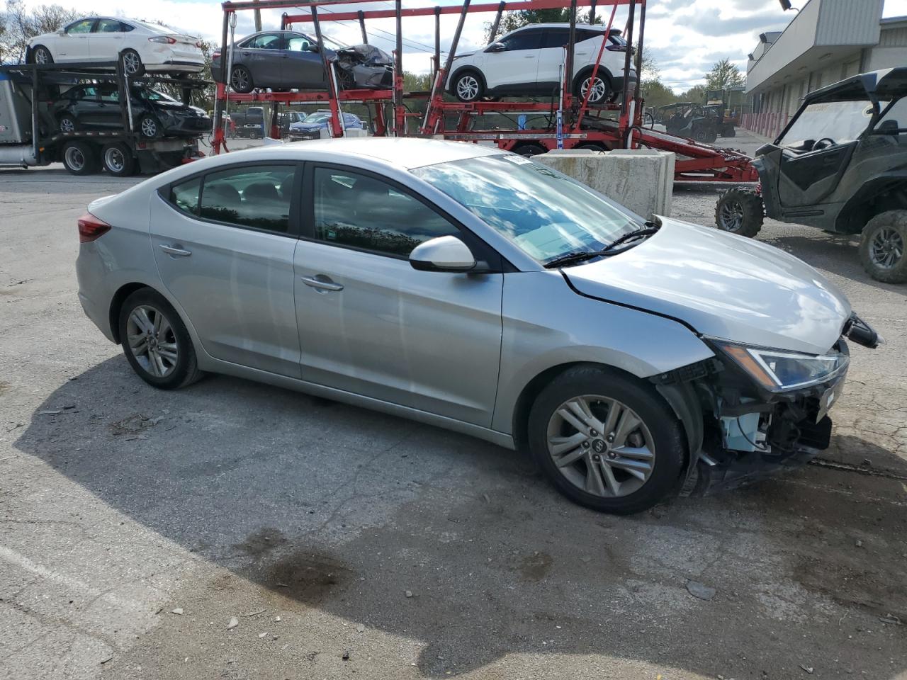 2020 Hyundai Elantra VIN 5NPD84LFXLH593357 Copart auction photo, front end damage thumbnail 4