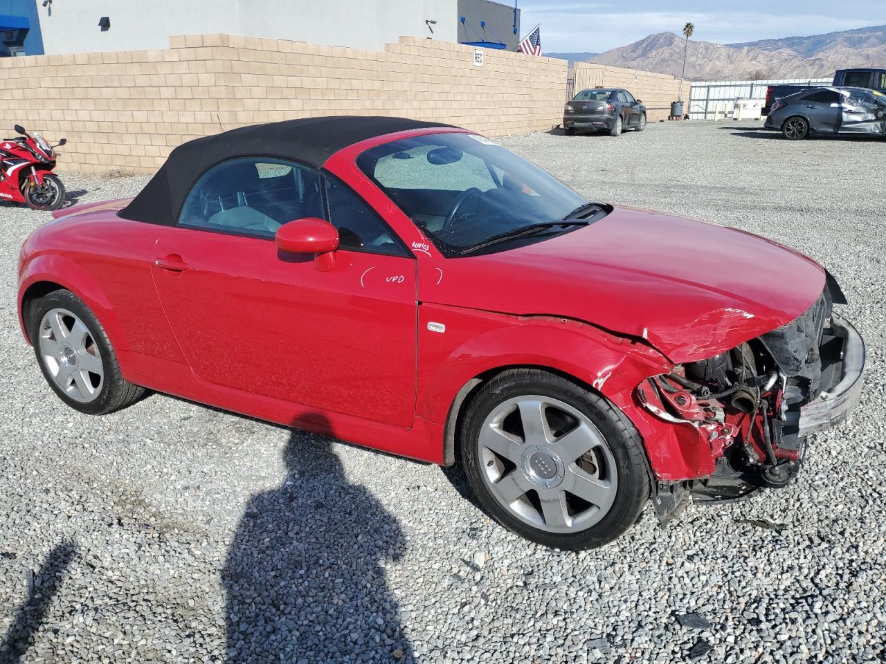 2001 Audi TT VIN TRUTC28N411008328 Copart auction photo, front end damage thumbnail 4