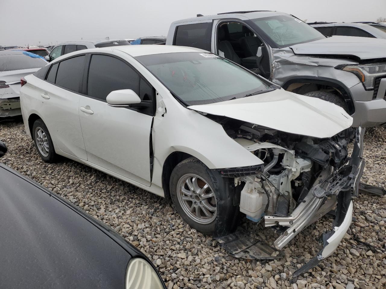 2019 Toyota Prius VIN JTDKARFU3K3081615 Copart auction photo, front end damage thumbnail 4
