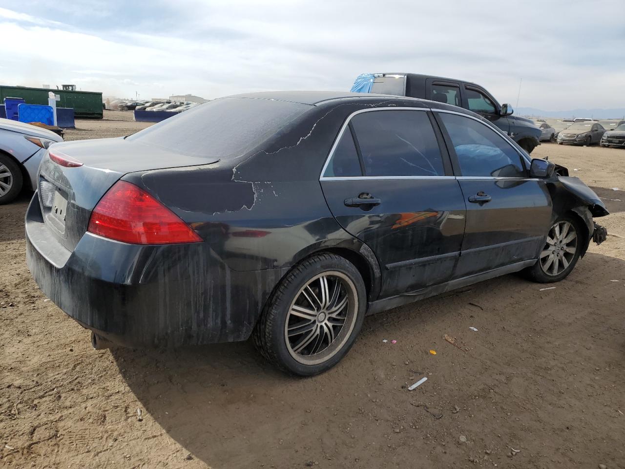 2007 Honda Accord VIN 1HGCM66447A054759 Copart auction photo, front end damage thumbnail 3