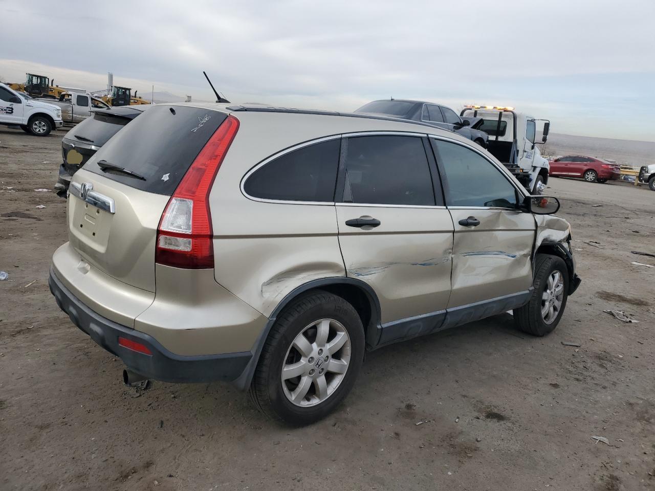 2007 Honda CR-V VIN JHLRE38597C044892 Copart auction photo, all over damage thumbnail 3