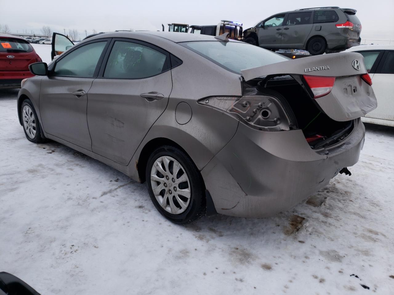 2012 Hyundai Elantra VIN 5NPDH4AE7CH064734 Copart auction photo, rear end / side damage thumbnail 2