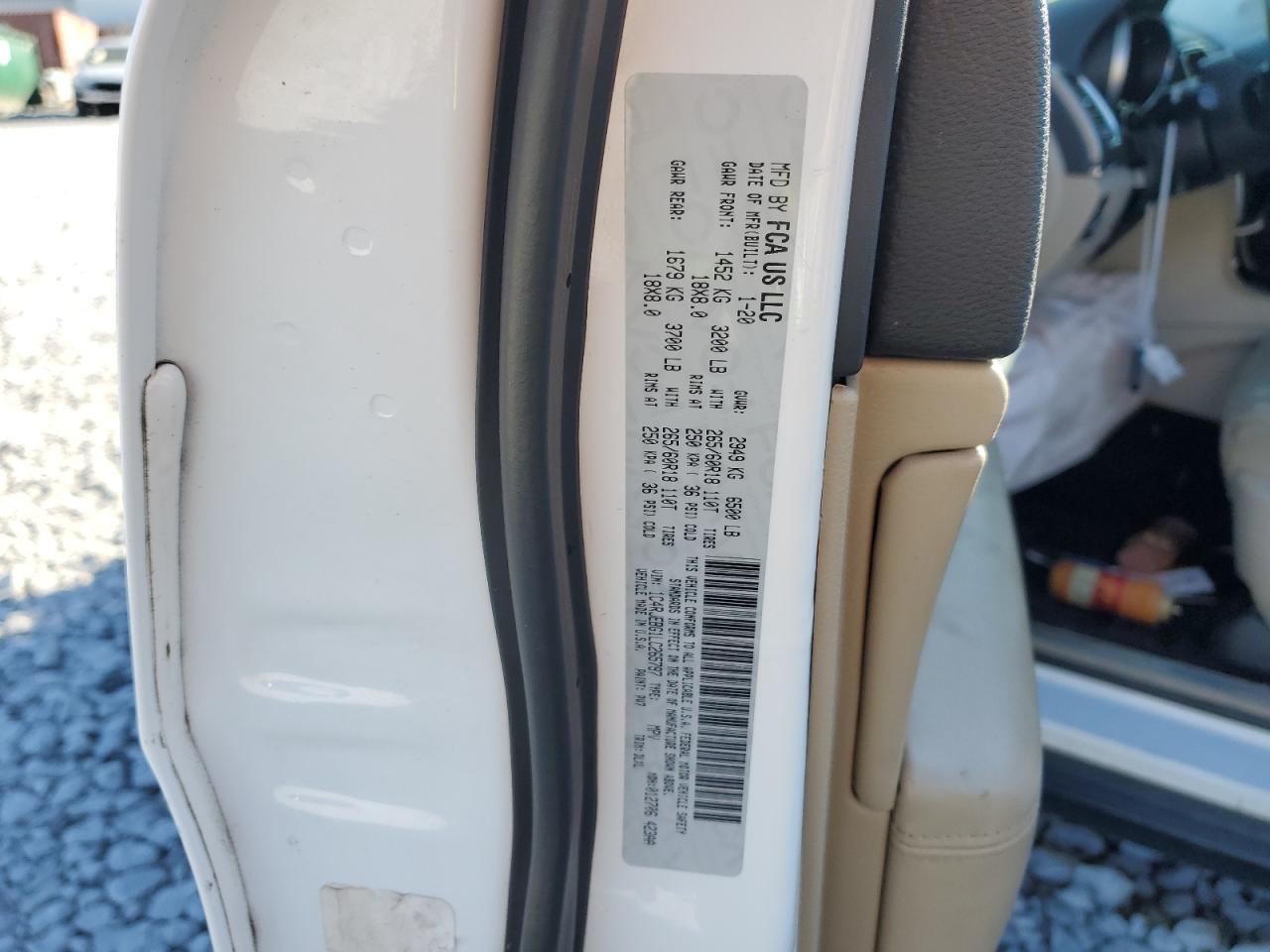 2020 Jeep Grand Cherokee VIN 1C4RJEBG1LC265797 Copart auction photo, front end damage thumbnail 16