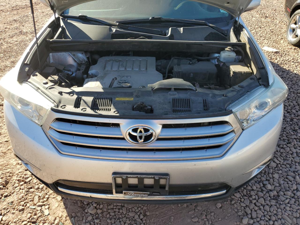 2013 Toyota Highlander VIN 5TDYK3EHXDS091472 Copart auction photo, side / rear end damage thumbnail 12