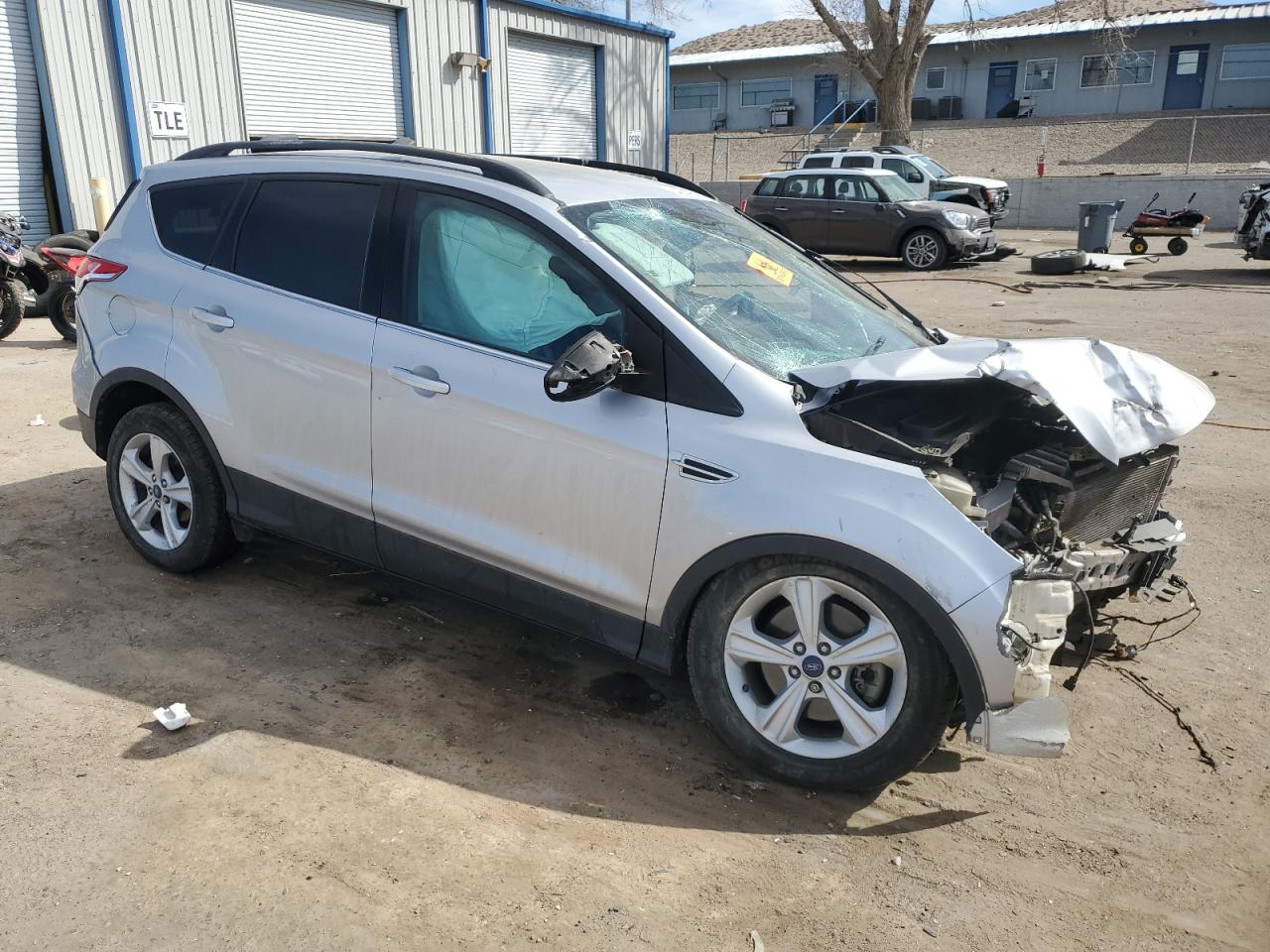 2014 Ford Escape VIN 1FMCU9GX6EUA13551 Copart auction photo, all over damage thumbnail 4