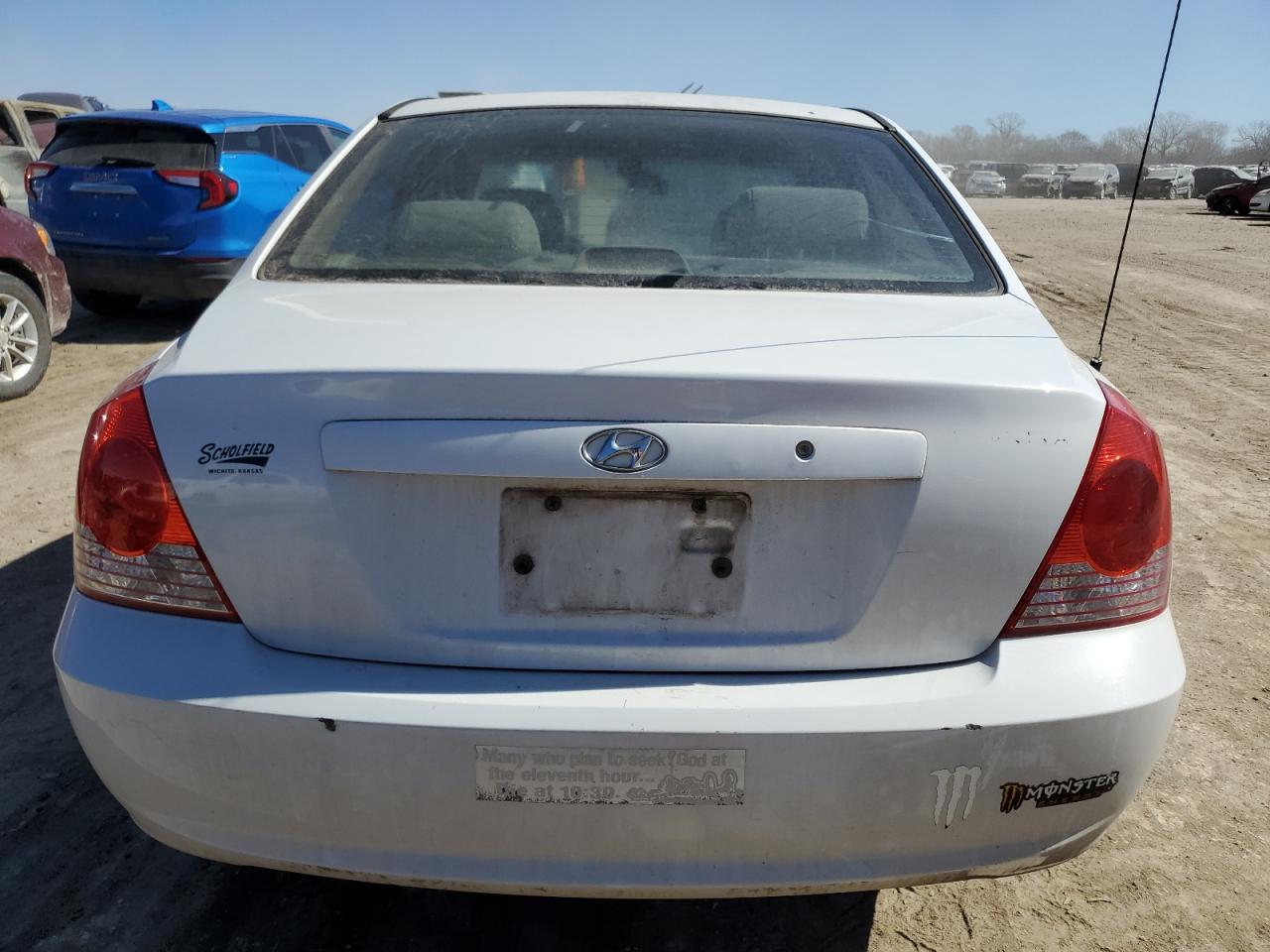 2005 Hyundai Elantra VIN KMHDN46D15U974019 Copart auction photo, all over damage thumbnail 6