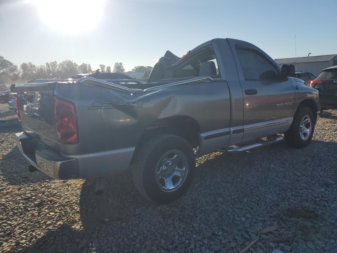 2007 Dodge RAM VIN 1D7HA16K27J503540 Copart auction photo, top/roof / rear end damage thumbnail 3