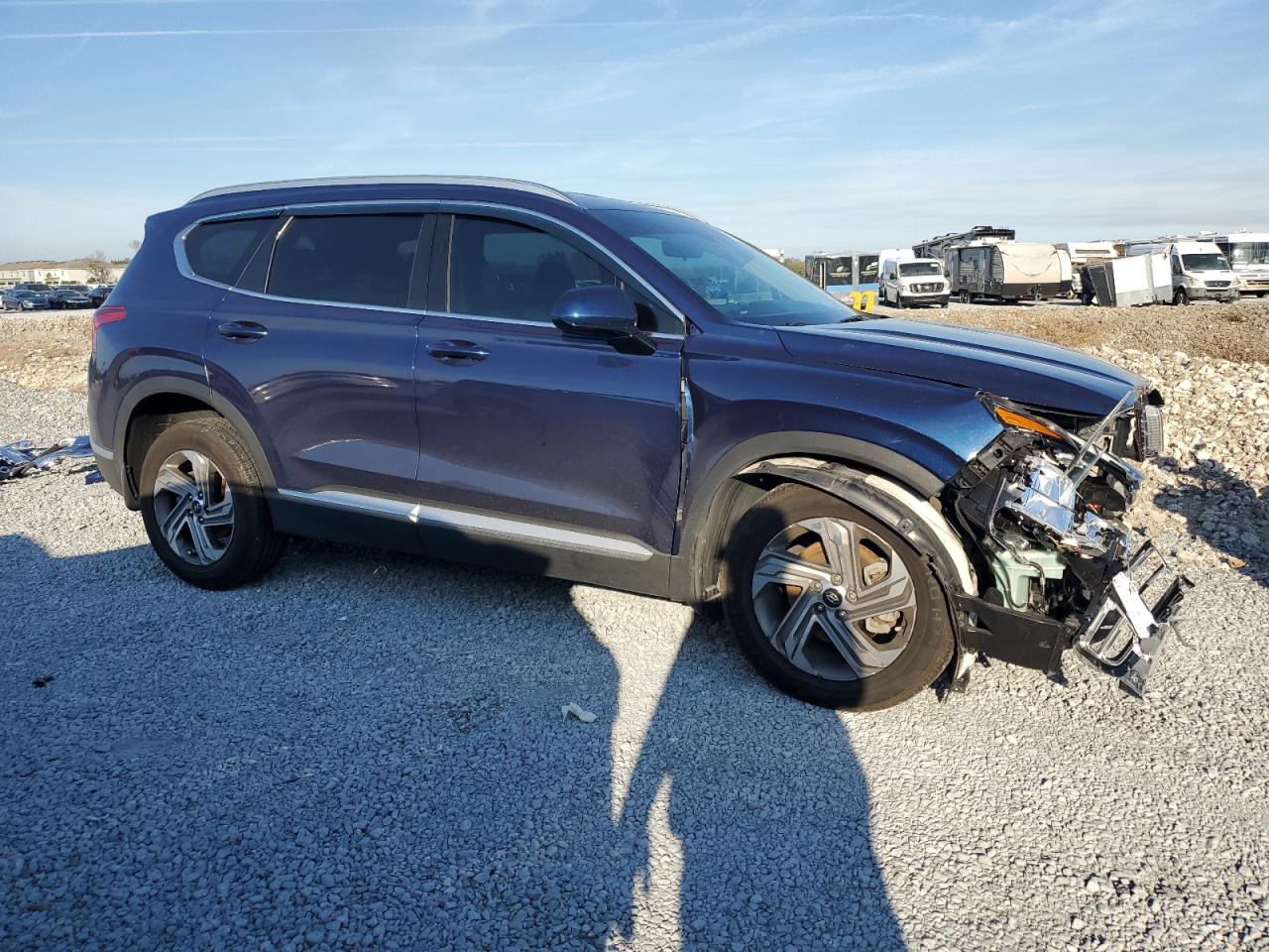 2021 Hyundai Santa Fe VIN 5NMS24AJ3MH333705 Copart auction photo, front end damage thumbnail 4