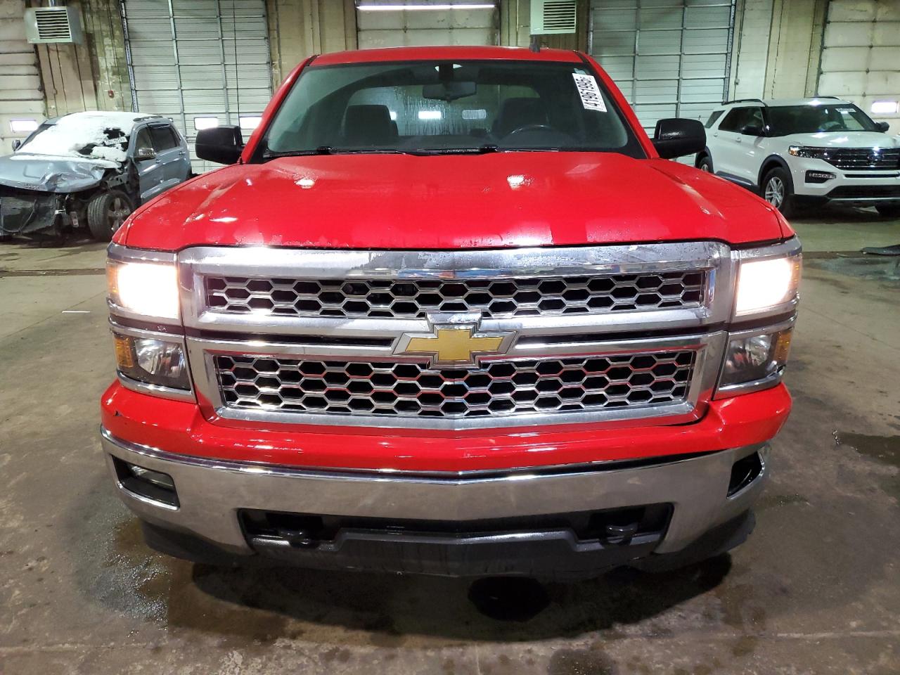 2014 Chevrolet Silverado VIN 1GCVKRECXEZ167542 Copart auction photo, front end / side damage thumbnail 5