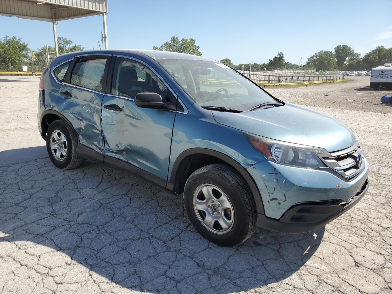 2013 Honda CR-V VIN 5J6RM4H36DL076824 Copart auction photo, side / front end damage thumbnail 4