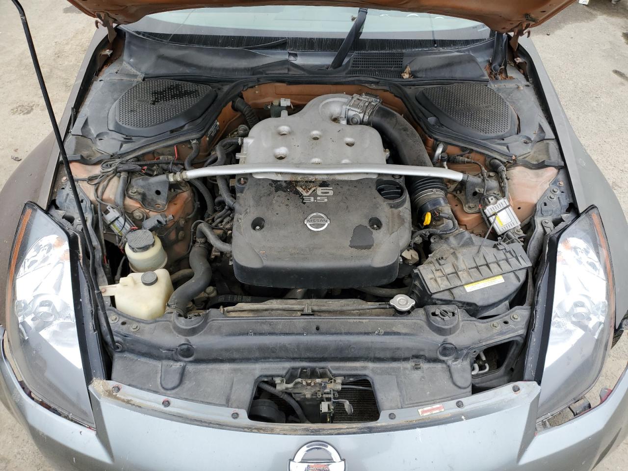 2004 Nissan 350Z VIN JN1AZ34D84T165195 Copart auction photo, all over damage thumbnail 11