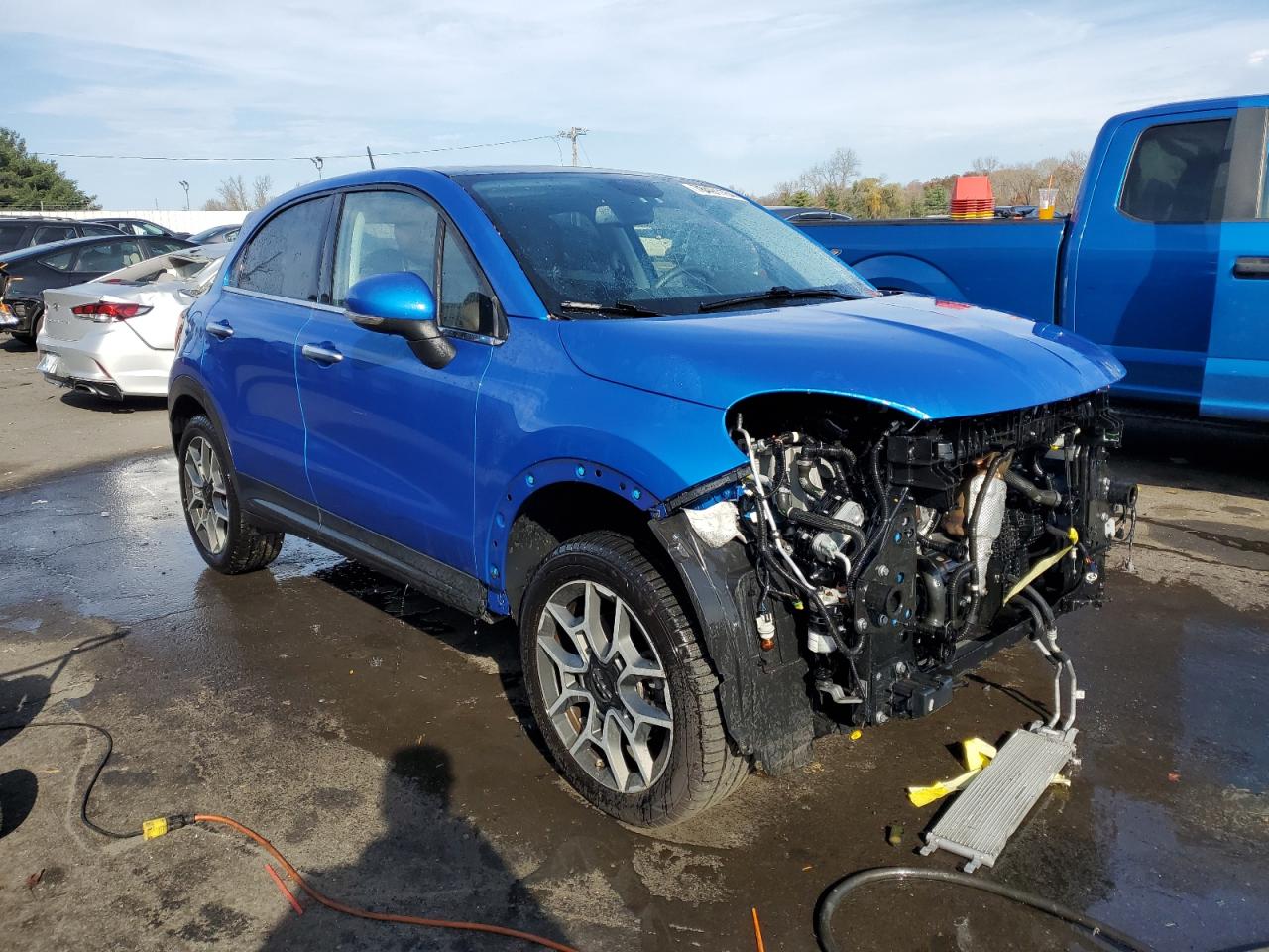 2019 Fiat 500 VIN ZFBNFYD17KP795406 Copart auction photo, front end damage thumbnail 4
