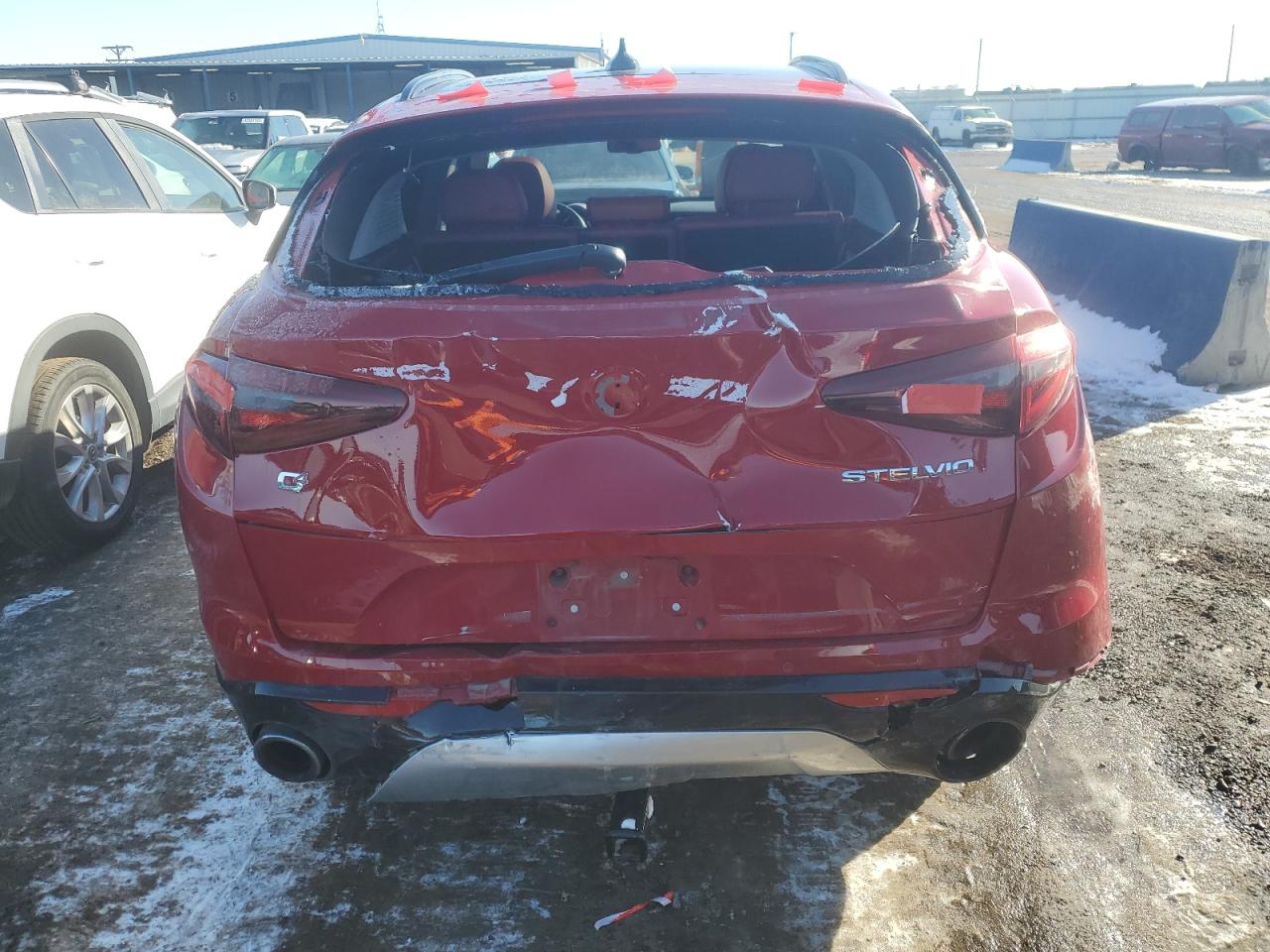 2020 Alfa Romeo Stelvio VIN ZASPAKAN6L7C97571 Copart auction photo, all over damage thumbnail 6