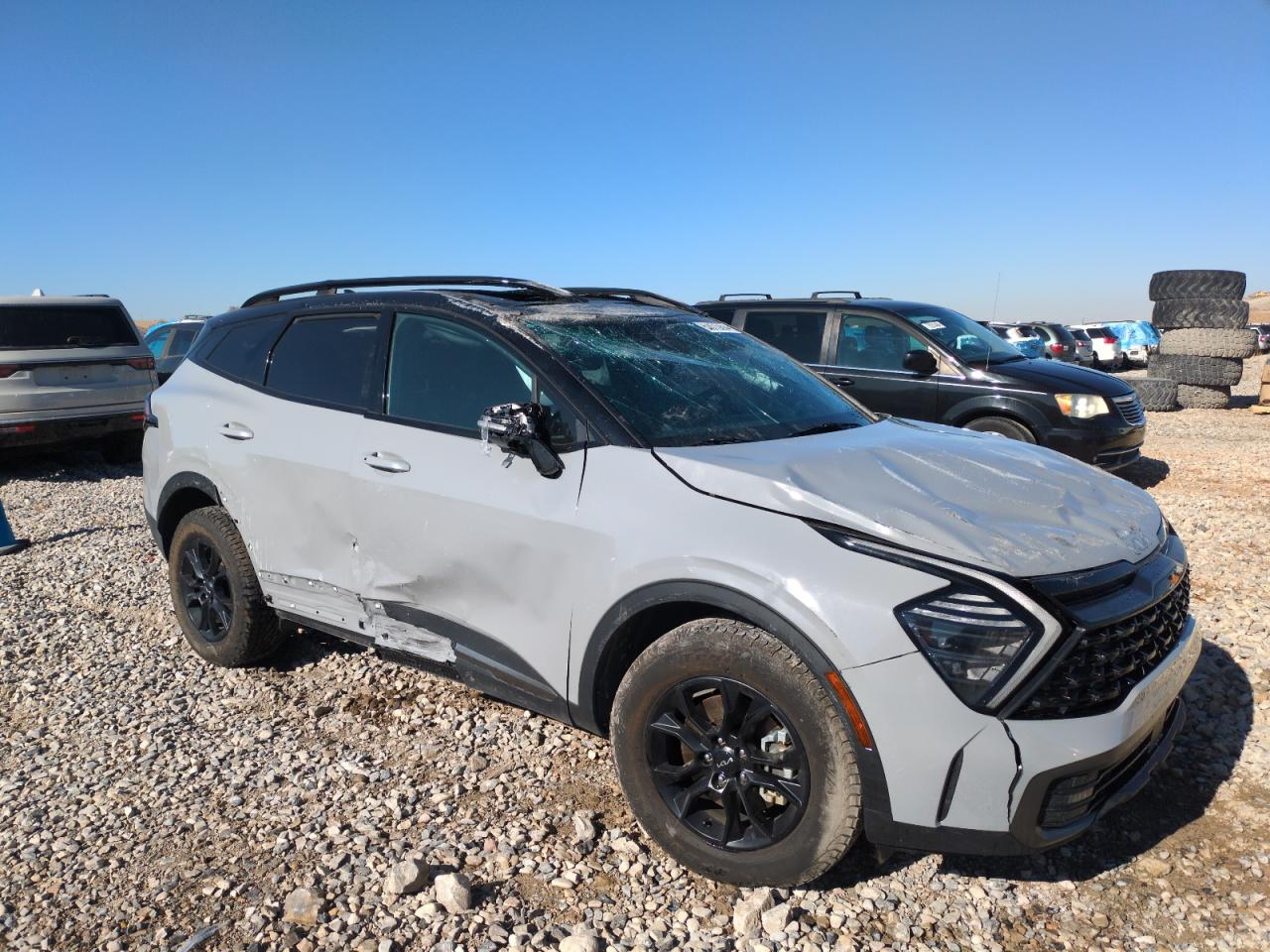 2023 KIA Sportage VIN 5XYK7CAF6PG074892 Copart auction photo, rollover damage thumbnail 4