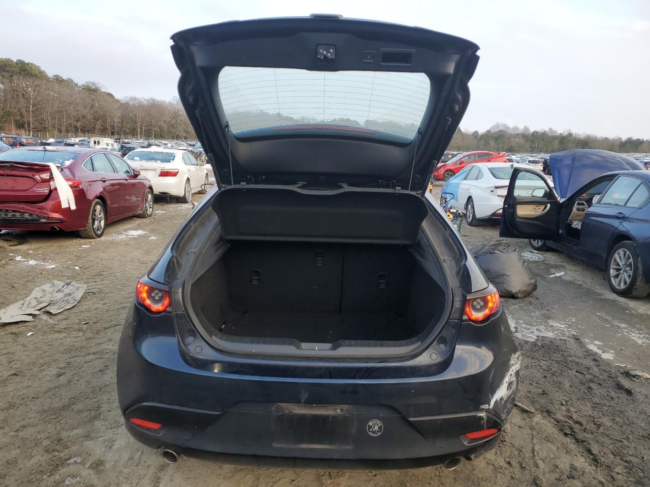 2019 Mazda 3 VIN JM1BPALM6K1109102 Copart auction photo, front end / rear end damage thumbnail 6