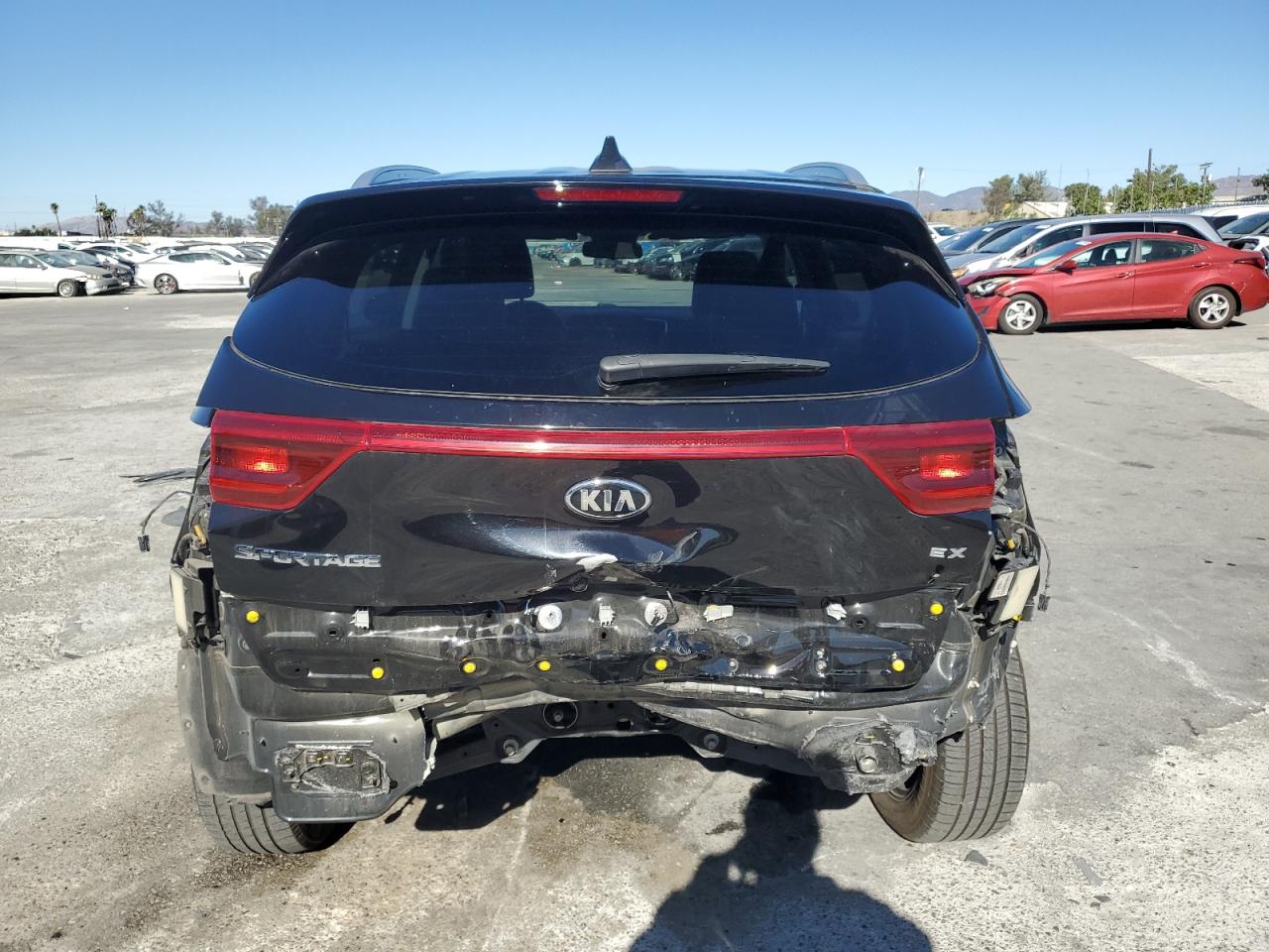 2021 KIA Sportage VIN KNDPNCAC5M7905650 Copart auction photo, rear end damage thumbnail 6