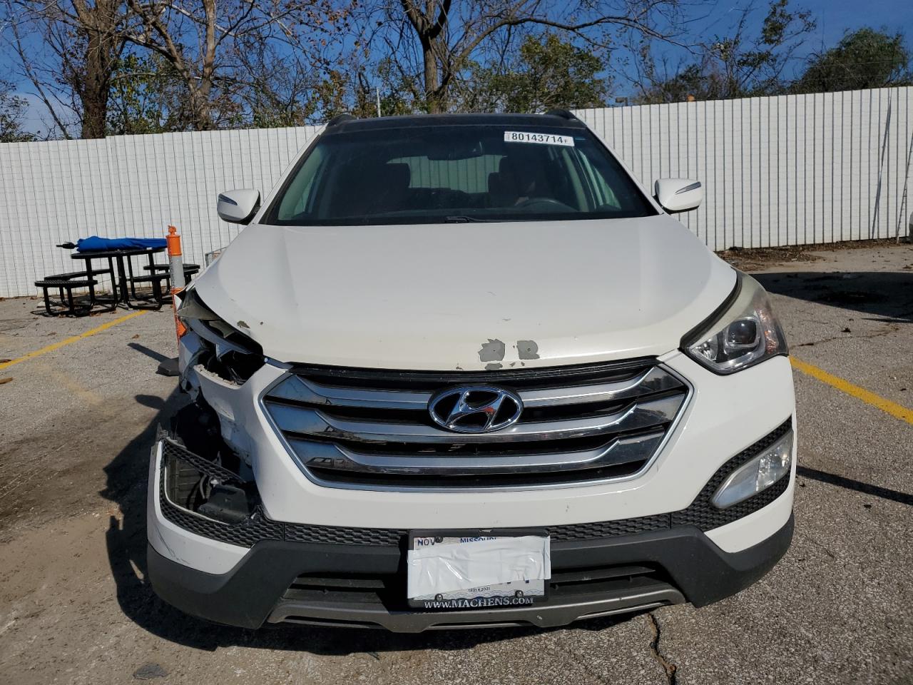 2015 Hyundai Santa Fe VIN 5XYZW4LA8FG266936 Copart auction photo, front end damage thumbnail 5