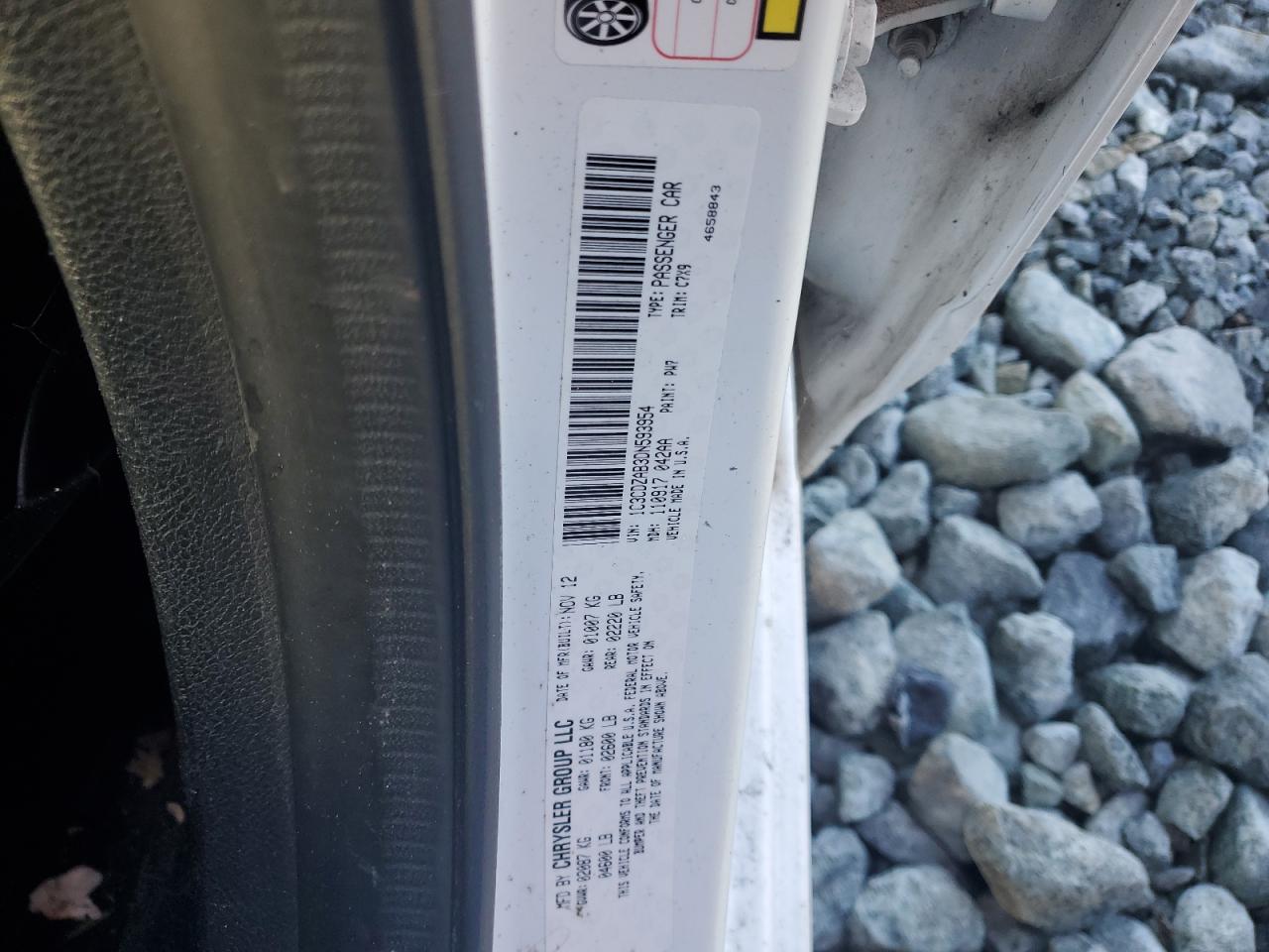 2013 Dodge Avenger VIN 1C3CDZAB3DN593954 Copart auction photo, front end / side damage thumbnail 12