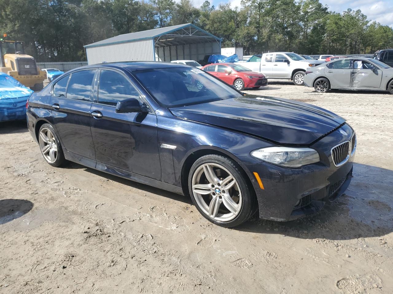 2013 BMW 5er VIN WBAFU7C50DDU70135 Copart auction photo, rear end damage thumbnail 4