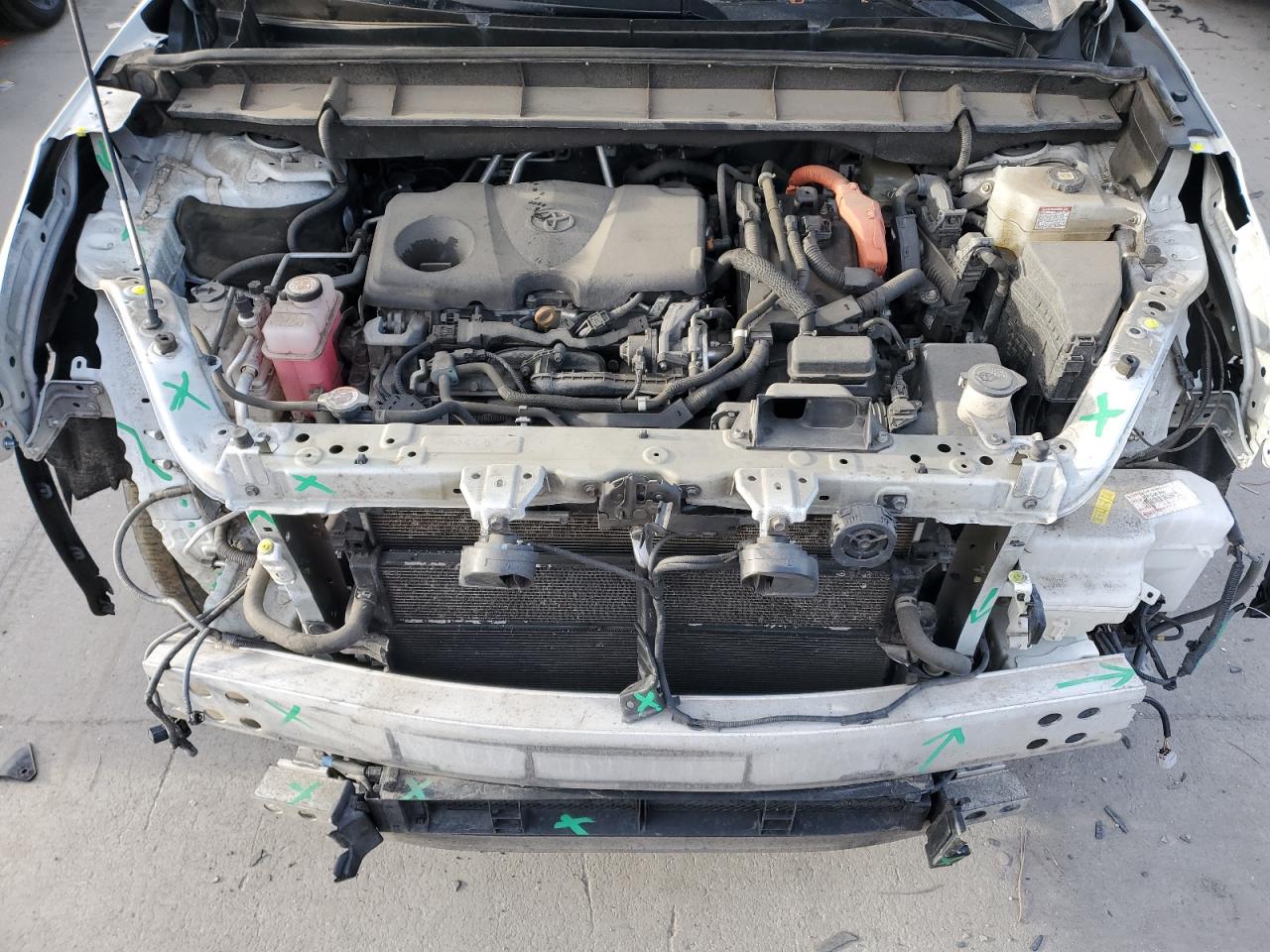2021 Toyota Highlander VIN 5TDBBRCH4MS525932 Copart auction photo, front end / hail damage thumbnail 12