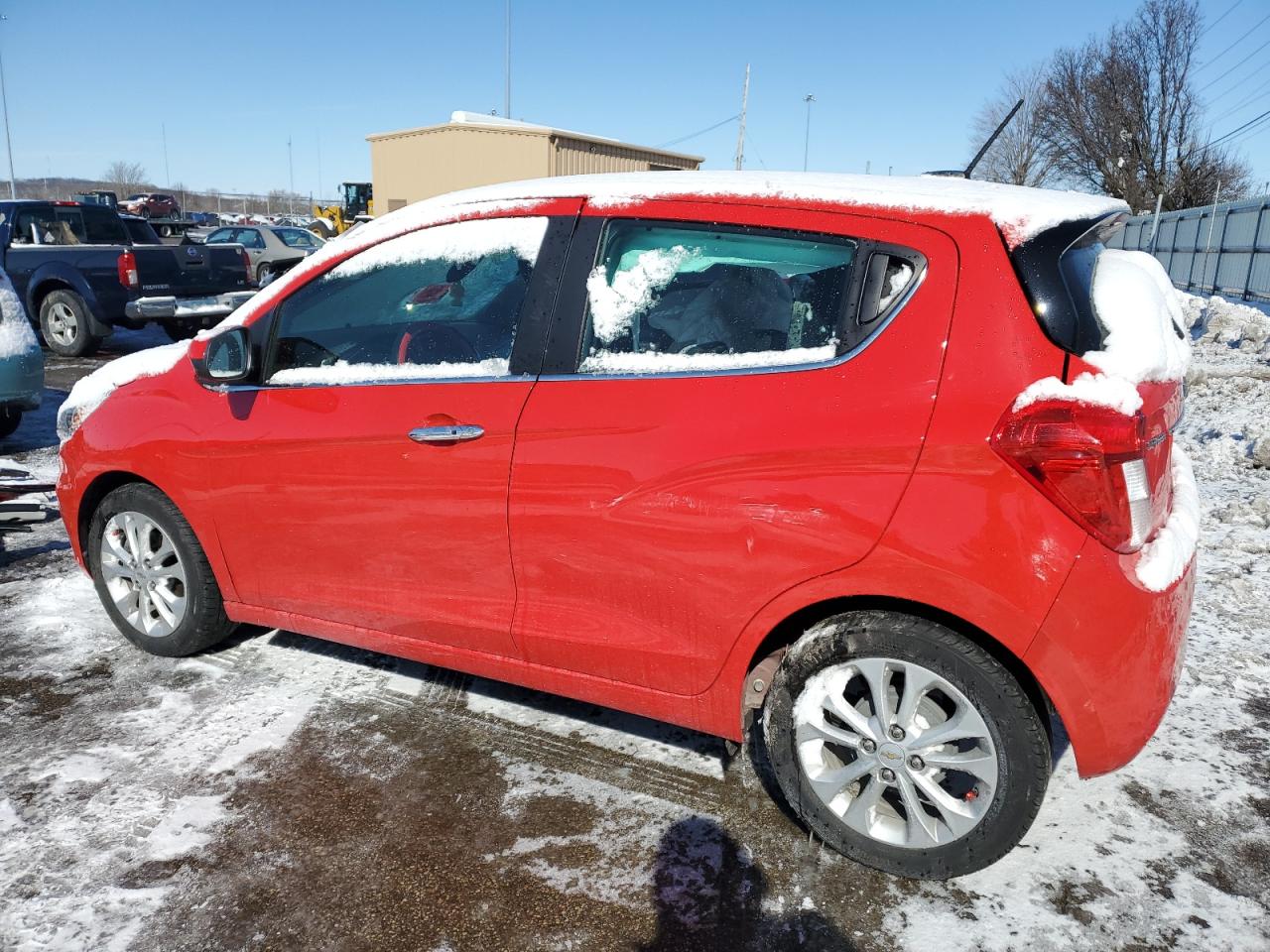 2020 Chevrolet Spark VIN KL8CF6SA0LC433804 Copart auction photo, front end / side damage thumbnail 2