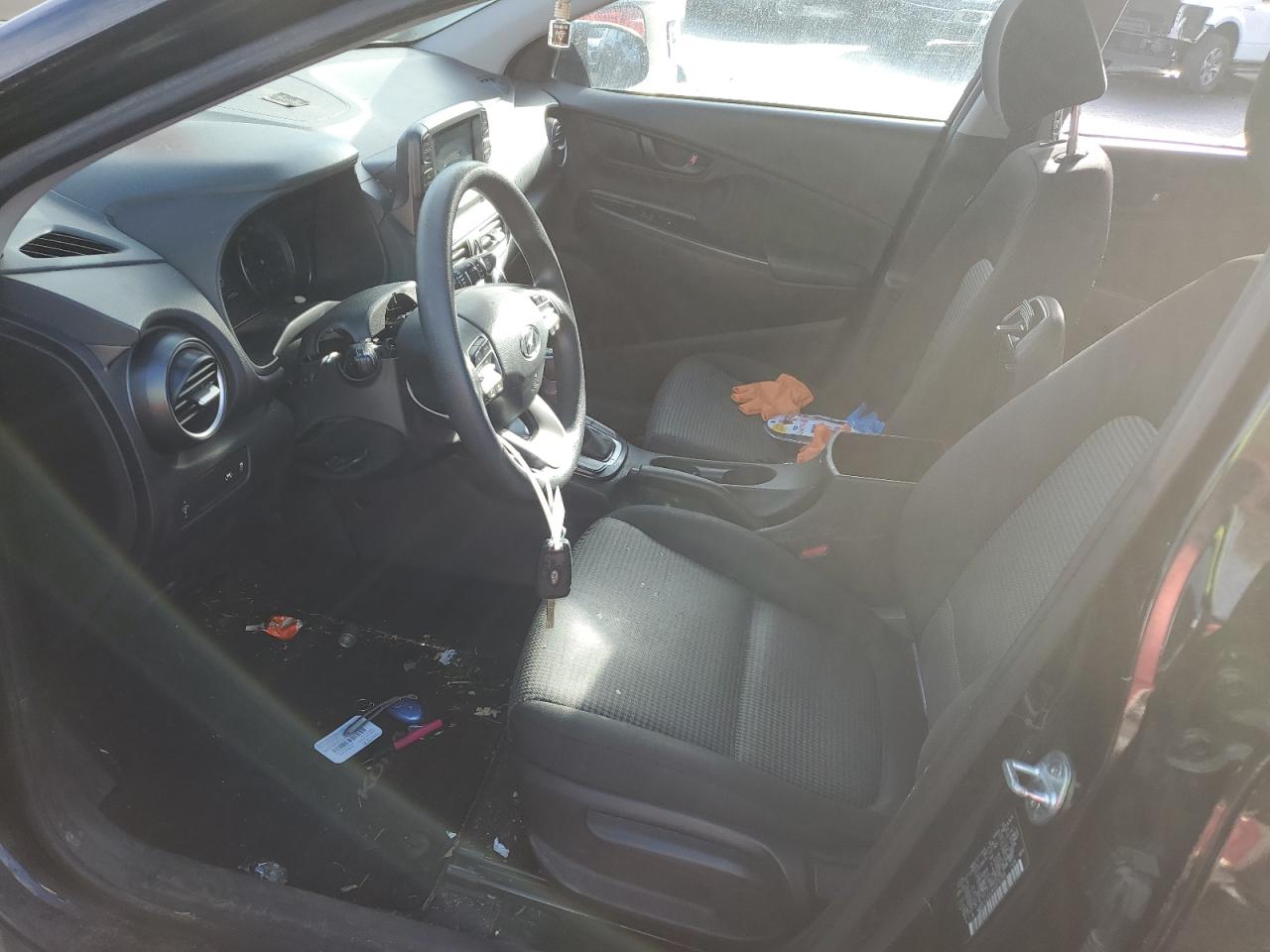 2019 Hyundai Kona VIN KM8K1CAA1KU373795 Copart auction photo, vandalism / side damage thumbnail 7